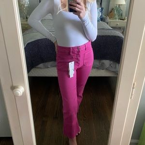 Zara the sailor flare pant pink